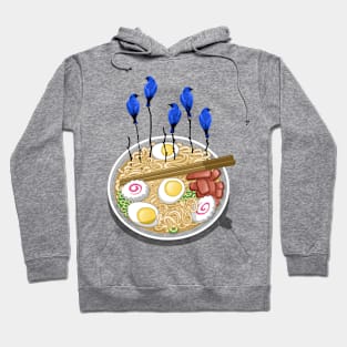 Ramen  blue birds tree Hoodie